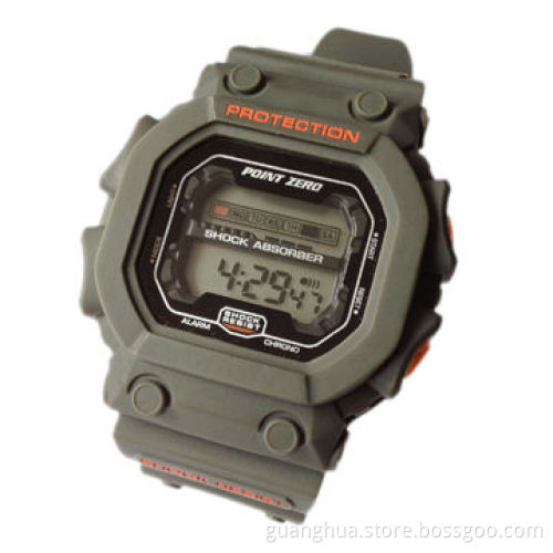 Sports Watch with Alarm and Chronograph Function, Shock-resistant